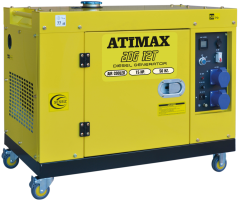 ATIMAX ADG12T3 10,0 KVA, TRİFAZE, DİZEL KABİNLİ, MARŞLI, JENERATÖR