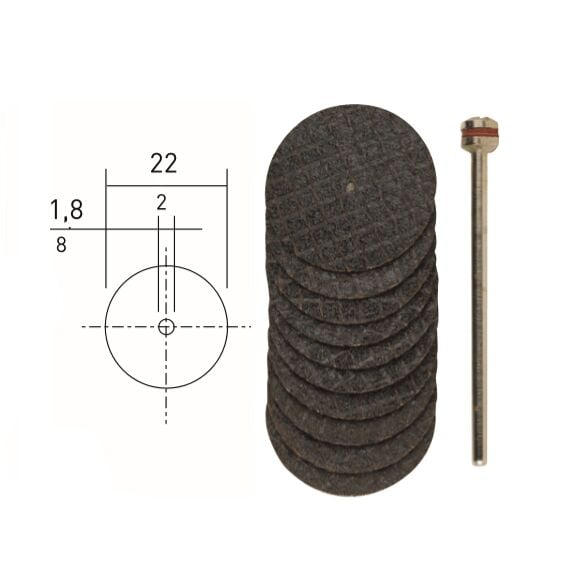 Proxxon 28808 - 22 Mm Kesme Diski 10'lu Set - Dayanıklı ve Çok Amaçlı