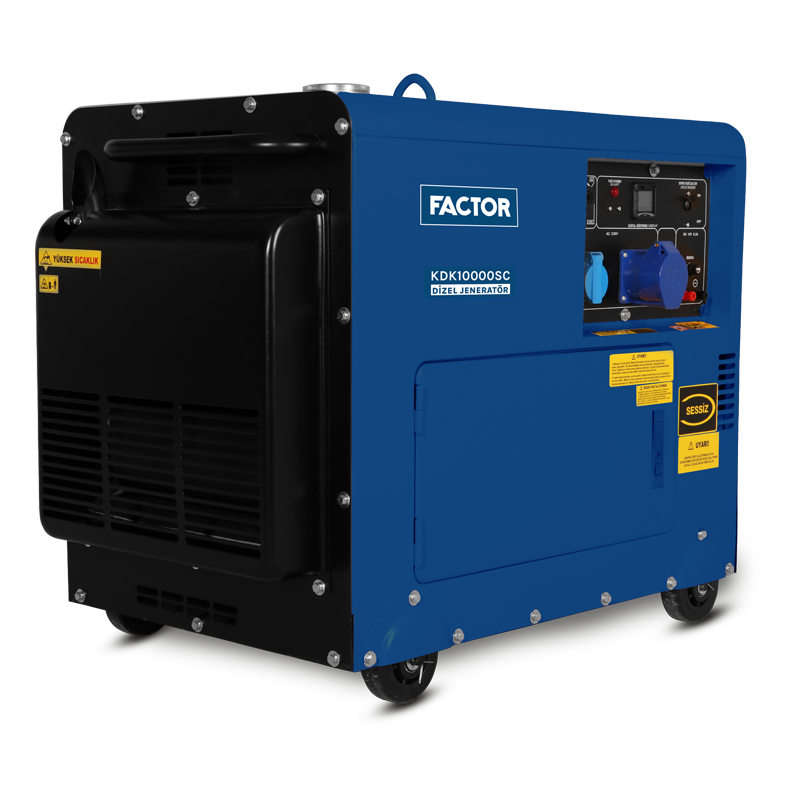 Factor KDK10000SC 9.4 Kva Dizel Kabinli Jeneratör 230v
