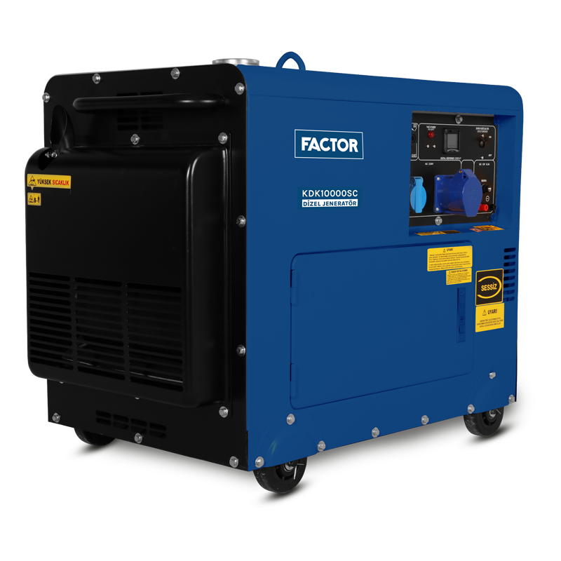 Factor KDK10000SC 9.4 Kva Dizel Kabinli Jeneratör 230v