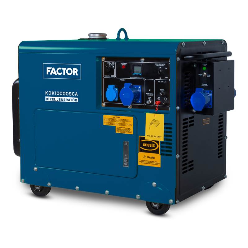 Factor KDK10000SCA 9.4 Kva Otomatik Kabinli Jeneratör 230v