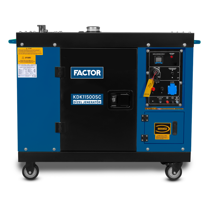 Factor KDK11500SC 11 Kva Dizel Kabinli Jeneratör 230v