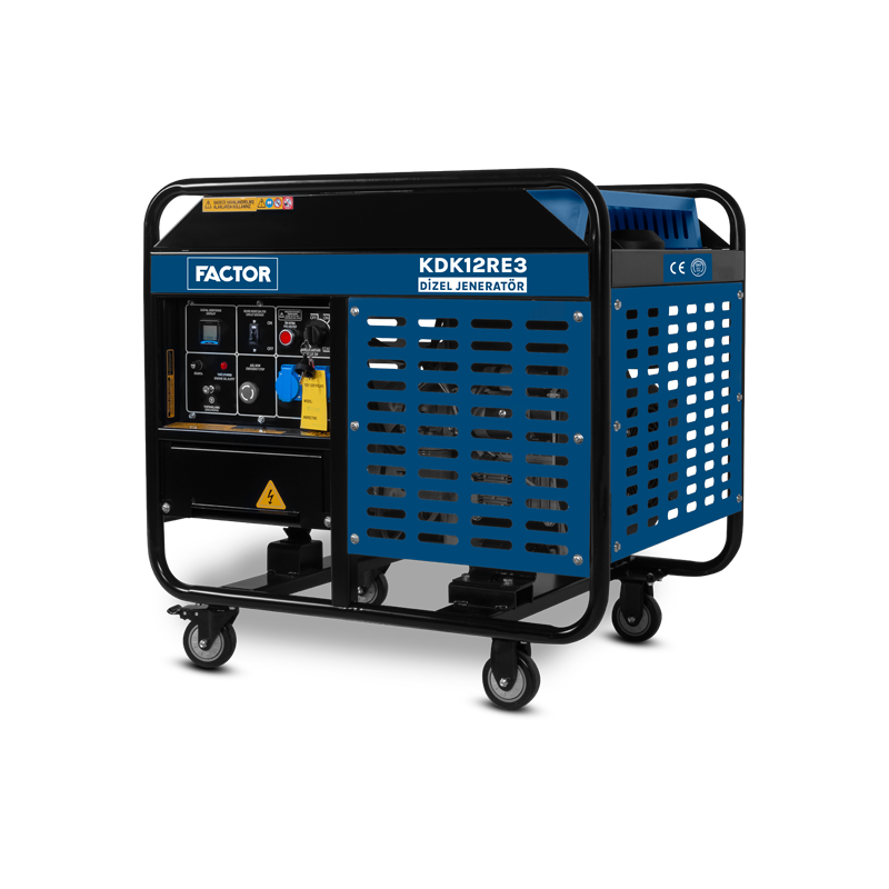 Factor KDK12RE3 12 Kva Dizel Su Soğutmalı Jeneratör Trifaze
