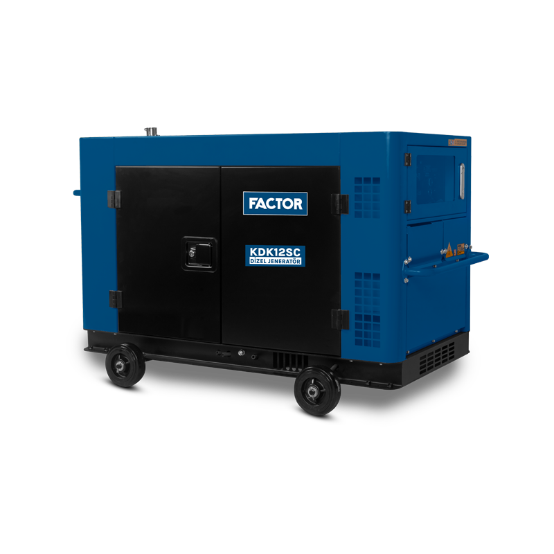 Factor KDK12SC 12 Kva Dizel Su Soğutmalı Jeneratör Kabinli