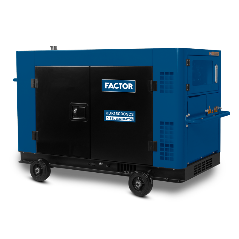 Factor KDK15000SC3 15 Kva Dizel Kabinli Trifaze Jeneratör