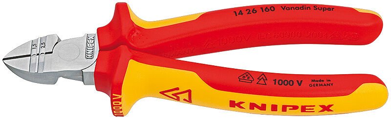 Knipex 1426160 - Vde Kablo Siyirici Yan Keski̇ 160 Mm