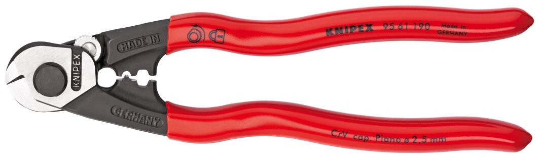 Knipex 9561190 - Çeli̇k Tel Kesme 190 Mm