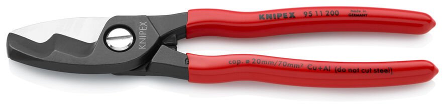 Knipex 9511200 - Çi̇ft Biçakli Kablo Makasi 200 Mm