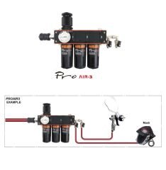 DevilBiss Filtre Regülatör Pro Air 3 (5 Mikron + 1 Mikron + Aktif Karbon Filtre)