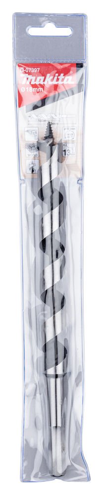 Makita D-07397 - Ahşap Burgu Matkap Ucu 18x250 Mm - Dayanıklı ve Verimli