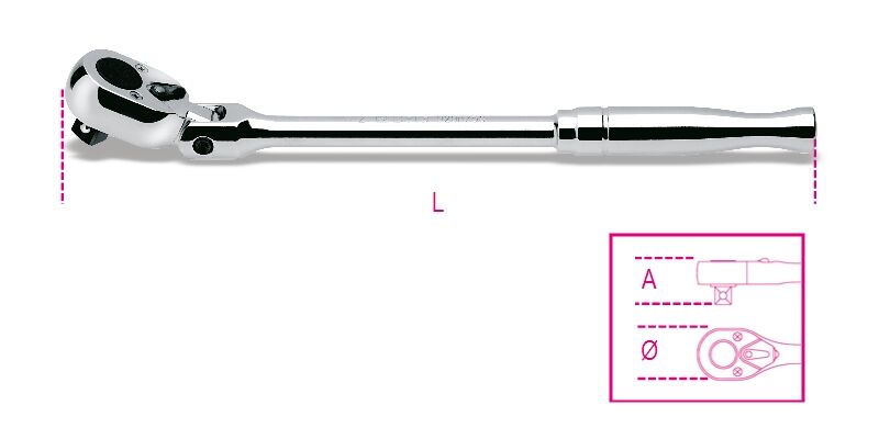 Beta - 1/2'' Mafsallı Mandallı Cırcır 920m/56