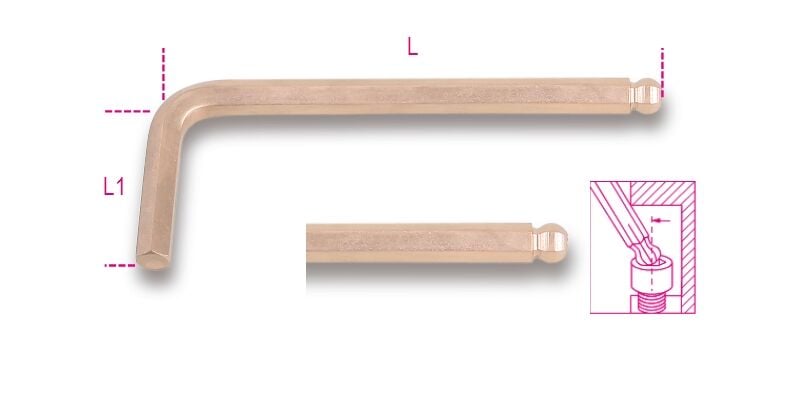 Beta - Kıvılcım Çıkarmayan Bombeli Allen 96ba/bp 3