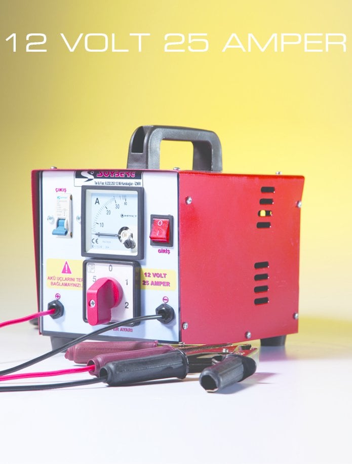 SOYBERG 1 AKÜLÜK ŞARJ CİHAZI 12 Volt 25 Amper